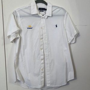 Ralph Lauren White Short Sleeve Button Down